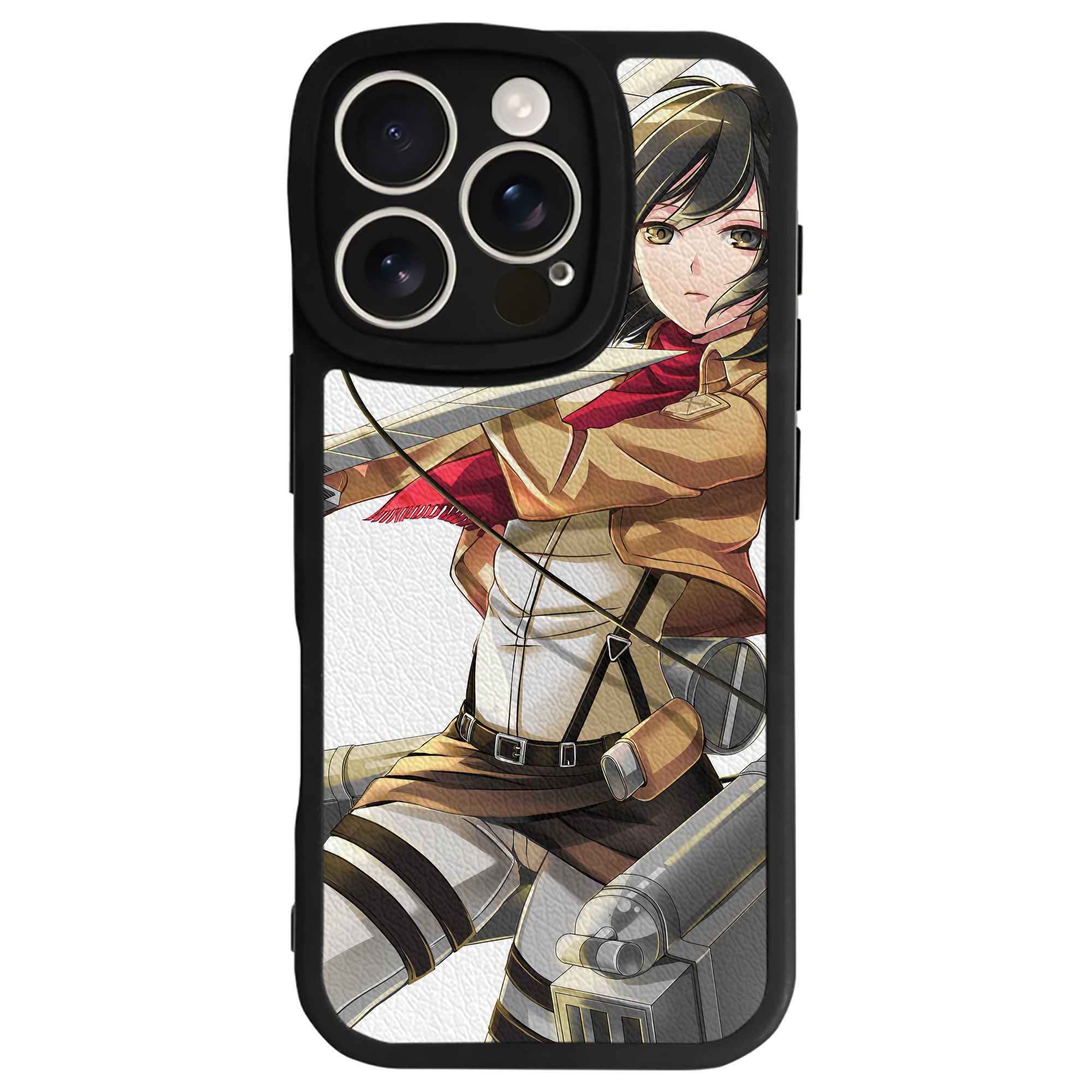 （画像用） 進撃の巨人 Attack on Titan 【iPhone 16シリーズ対応】シリコンスマホケース（レザー調） 材質：シリコン